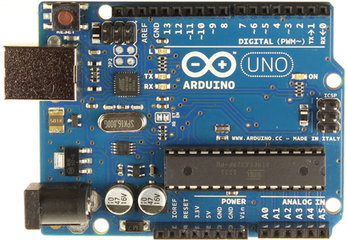 Image of The Arduino Uno (rev3) board Arduino Uno (rev3) 板